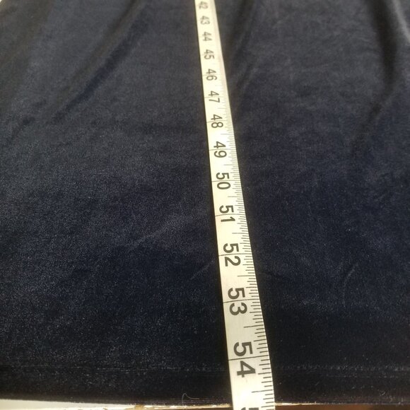 Gap Womens Dress L Maxi Solid Navy Blue Long Sleeve Velour Sheath Scoop Neck Lon - Picture 6 of 9